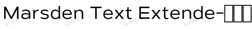 Marsden Text Extende字体转换